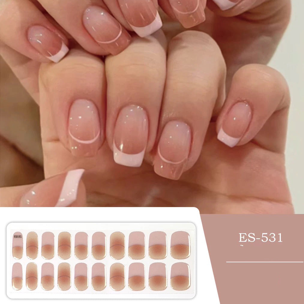 Semicured UV gel nail sticker kit ES-531