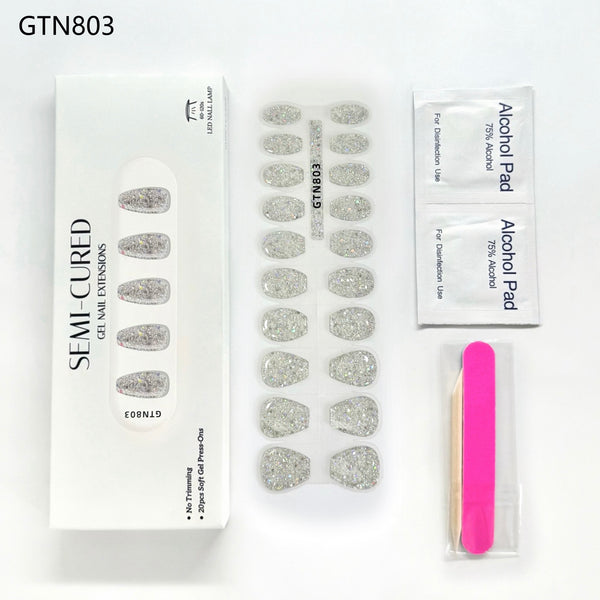 Semicured Gel Extensions