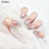 Semi-curing gel nail extensions