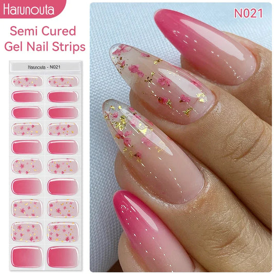 Semi-cured Gel Nail Wraps N021