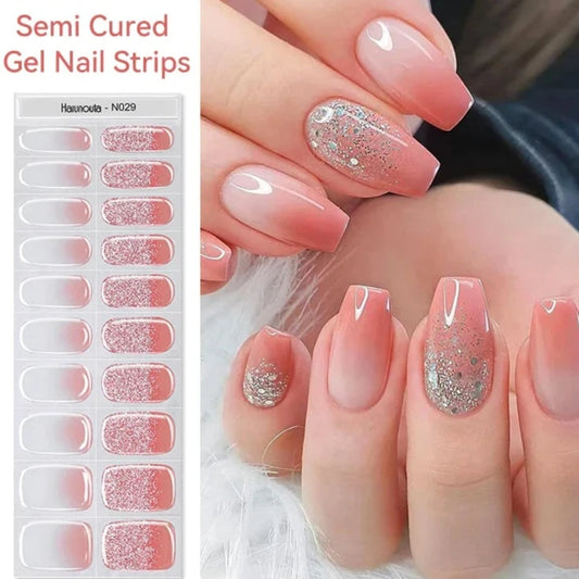 Semi-cured Gel Nail Wraps N029