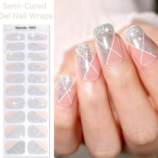 Semi-cured Gel Nail Wraps N003