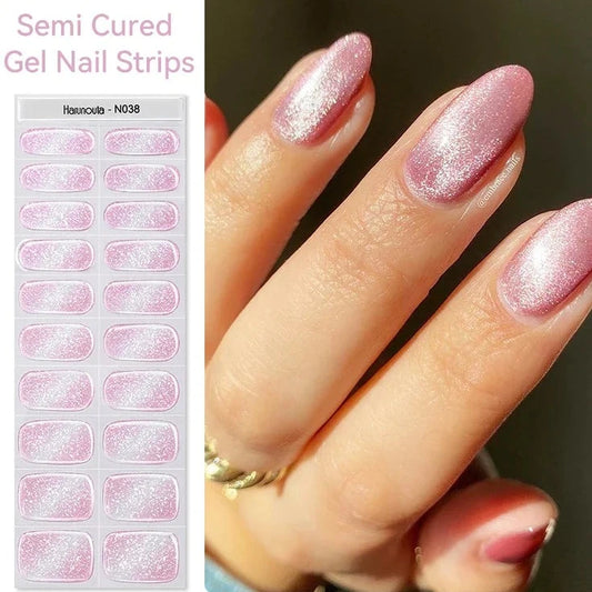 Semi-cured Gel Nail Wraps N038