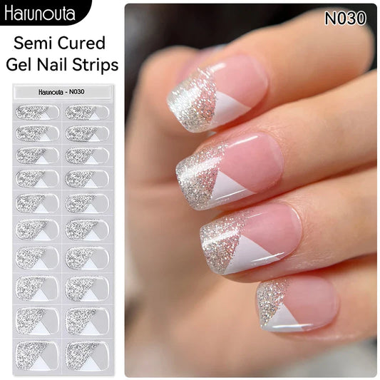 Semi-cured Gel Nail Wraps N030