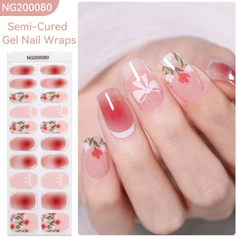 Semi-cured Gel Nail Wraps 200080