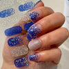 UV-free gel nail Blue Glitter