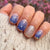 UV-free gel nail Blue Glitter