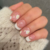 UV-free gel nail White Flower