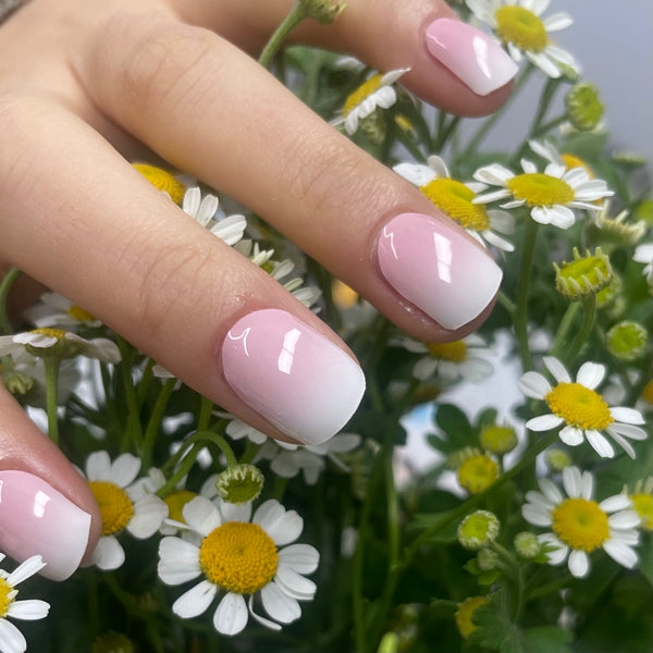 UV-free gel nail Pink Ombre