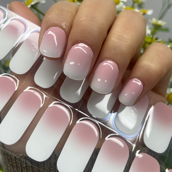 UV-free gel nail Pink Ombre