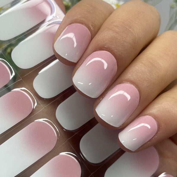 UV-free gel nail Pink Ombre