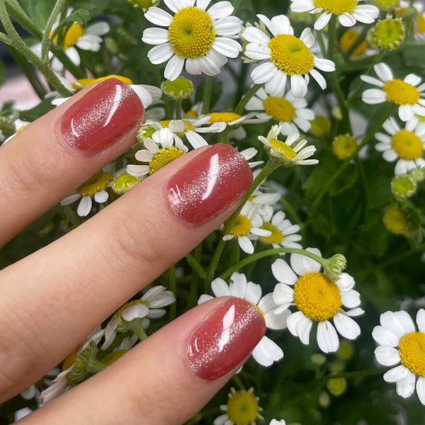 UV-free gel nail Orange Glitter