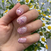 UV-free gel nail Purple Dot