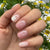 UV-free gel nail French&Flower