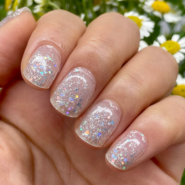 UV-free Silver Glitter