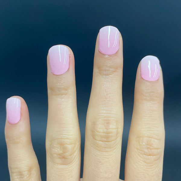 UV-Free Gel Nail Pink Ombre