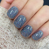 UV-Free Gel Nail Grey Glitter