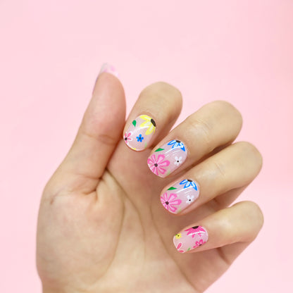 Semicured UV gel nail sticker NG200521