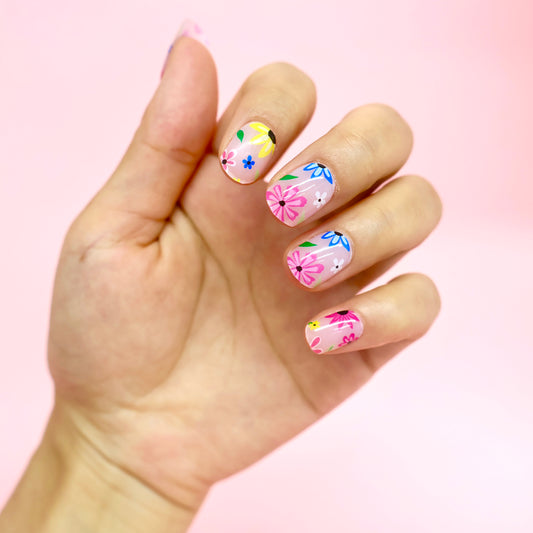 Semicured UV gel nail sticker NG200521