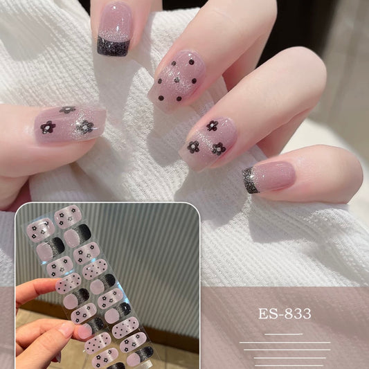 Semicured UV gel nail sticker kit ES-833