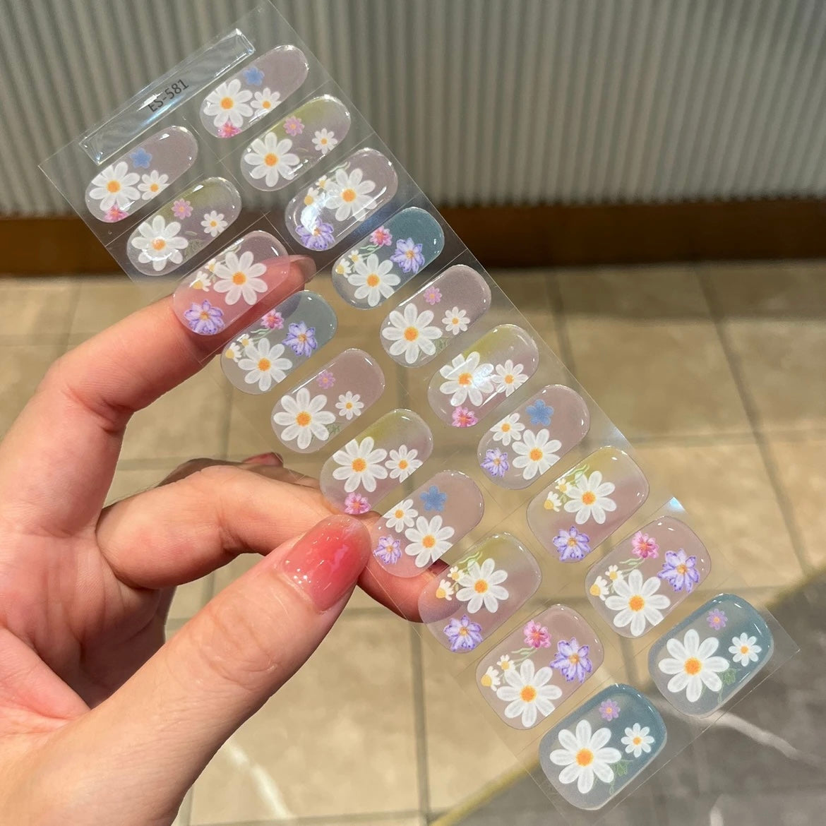 Semi-cured Gel Nail Stickers ES-581