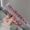 Semicured UV gel nail stickers 033