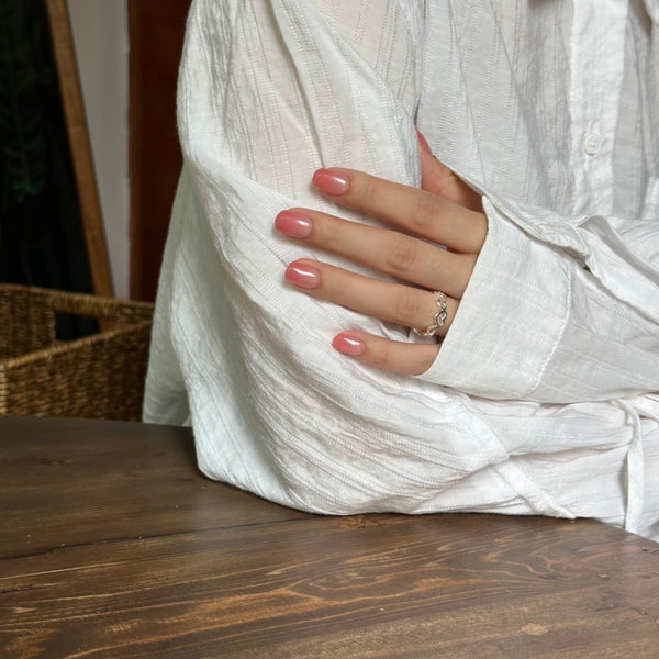 UV Gel Sticker semi-cured red ombre