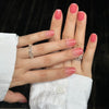 UV Gel Sticker semi-cured red ombre