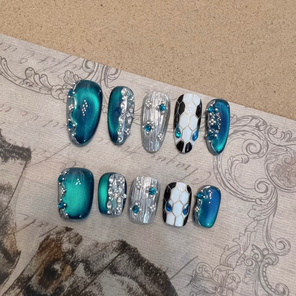 Jasmine Princess Luxury Custom Handmade Press-On Nails