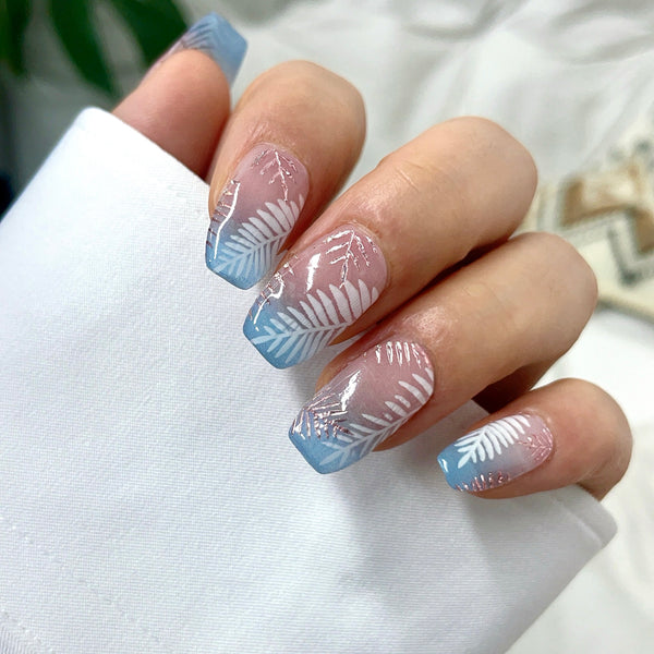 Semi-curing gel nail extensions