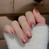 UV Gel Sticker Semi-cured Ombre Red Flower
