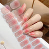 UV Gel Sticker Semi-cured Glitter Red Ombre