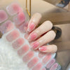 UV Gel Sticker Semi-cured Glitter Red Ombre