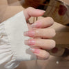 UV Gel Sticker Semi-cured Glitter Dot French