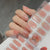 UV Gel Sticker Semi-cured Snowy Mountain Glow