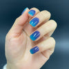 UV-free gel nail Blue Ombre