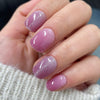 UV-free gel nail Purple Glitter
