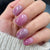 UV-free gel nail Purple Glitter
