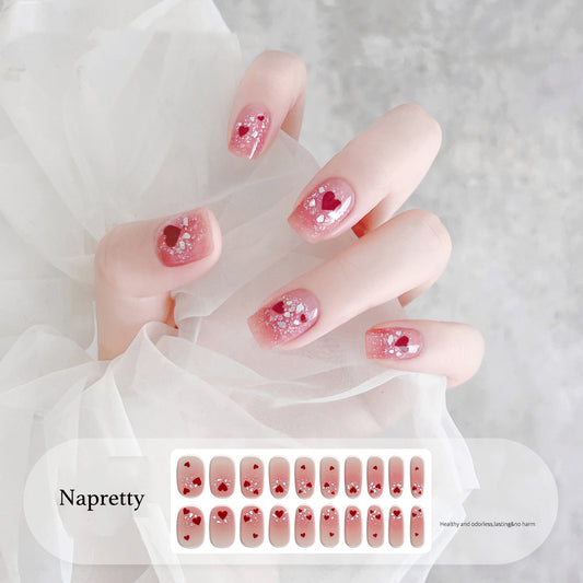 Semicured UV gel nail sticker kit JM196