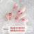 Semicured UV gel nail sticker kit JM196