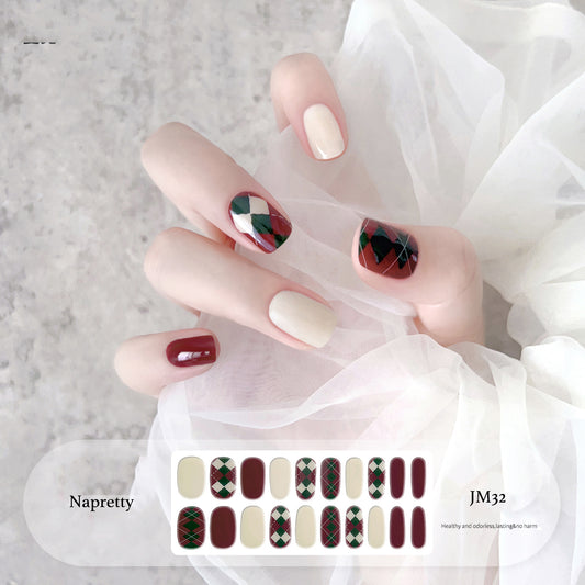 Semi-Cured Gel Nail sticker JM032（20PCS）