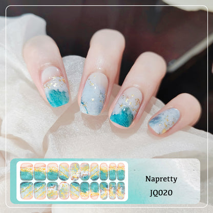 Semicured UV gel nail sticker kit JQ020