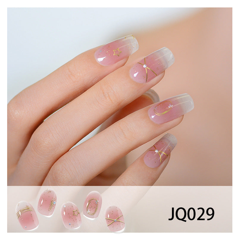 Semi-Cured Gel Nail sticker kit JQ029