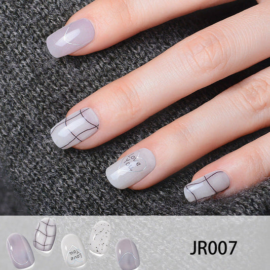 Semi-cured Gel Nail Strips JR007