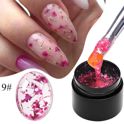 Dried Flower Gel Nail Polish