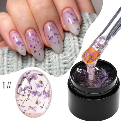 Dried Flower Gel Nail Polish