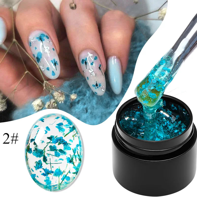 Dried Flower Gel Nail Polish