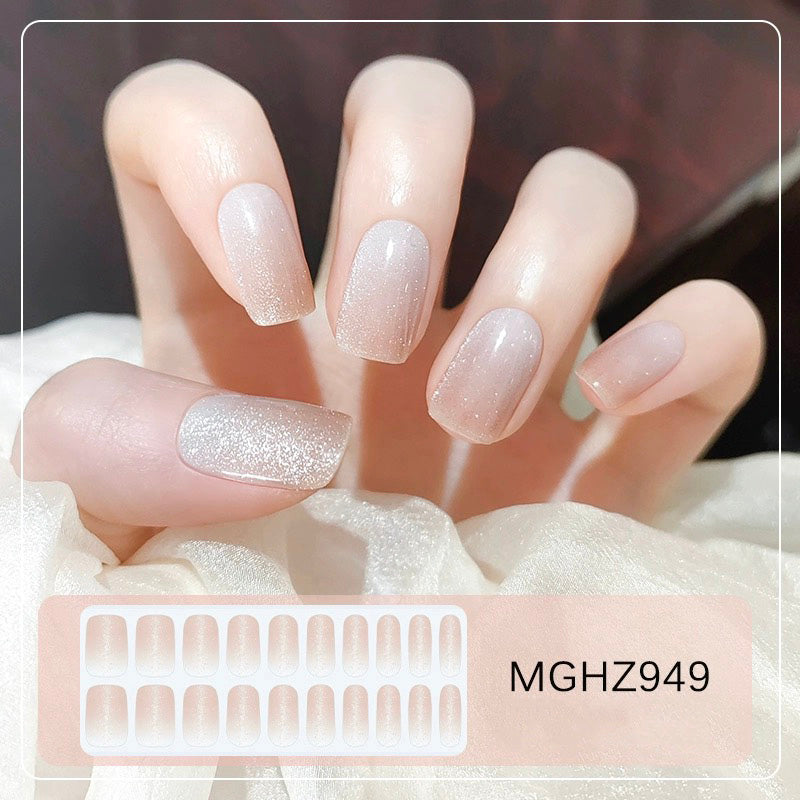 Semicured UV gel nail sticker kit MGHZ949