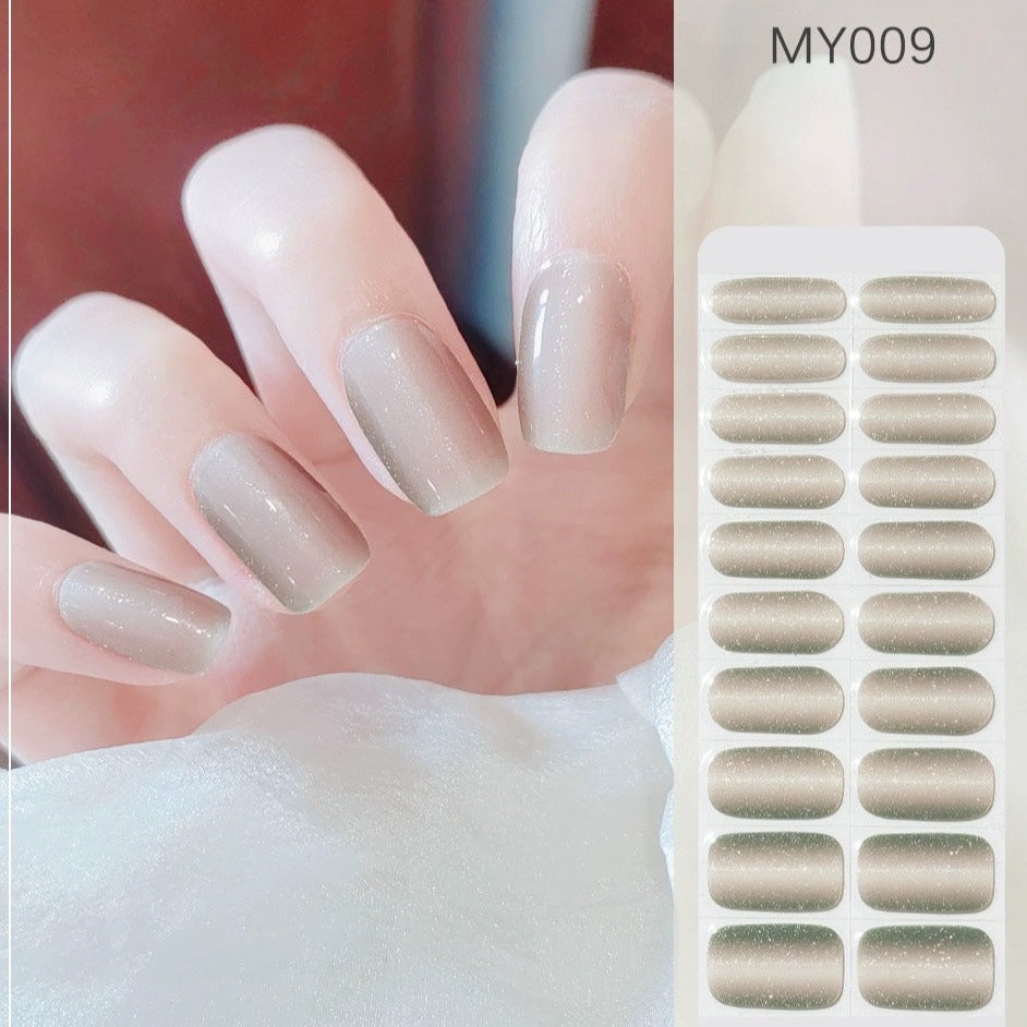 Semicured UV gel nail sticker kit MY009