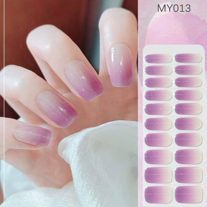 Semicured UV gel nail sticker kit MY013